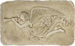 Archangel Gabriel Sounding Trumpet Wall Relief - Small