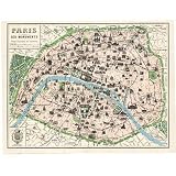 Decorative Wrap 20x28 Paris Map