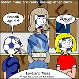Londons Times Funny Society Cartoons - Soccer Moms - Light Switch Covers - 2 plug outlet cover