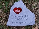 Pet Supplies : Pet Memorial Slate w/ Engaved Heart Dog or Cat