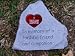 Pet Memorial Slate w/ Engaved Heart Dog or Cat