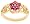 18k Yellow Gold Overlay Sterling Silver Diamond Accent & Ruby Flower Ring, Size 5