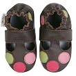 Momo Baby Soft Sole Baby Sandal Shoes- Circles Brown
