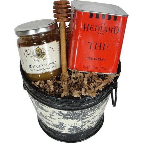 Breakfast in Bed Tea and Honey Gourmet Gift Basket