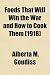 Books : Foods That Will Win the War and How to Cook Them (1918)