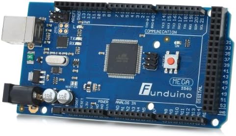 Arduino Improved Funduino Mega 2560 UNO R3 board Module (Compatible with Official Arduino Mega 2560 R3) Blue + Black