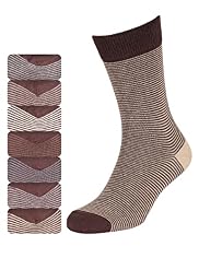 7 Pairs of Cotton Rich Freshfeet™ Feeder Striped Socks with Silver Technology