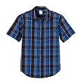 Boys' Shaun White for Target&reg; Long-Sleeve Plaid Woven - Cosmic Blue