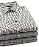 Nautica Big & Tall Long Sleeve Candy Stripe, Twill Minicheck, & Twill Tattersal Woven Shirt