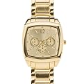 Merona Square Face Metal Watch - Goldtone