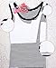 Women's Les Lesbian Tomboy Chest Binder Slim Fit Vest Tops US L/Tag 2XL Black Stripe