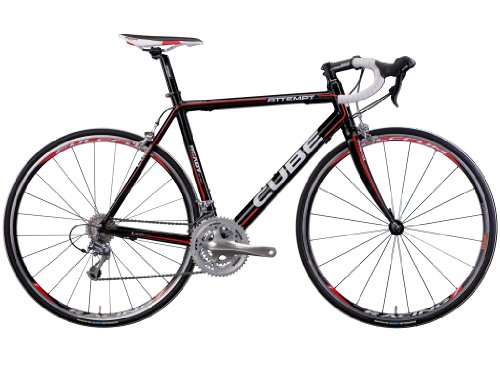 Cube Rennrad Attempt 3-fach black red print (2010)