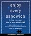 Books : Enjoy Every Sandwich: Living Each Day as If It Were Your Last [Audio CD]