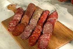 Dry cured Italian Sausage Sampler- 5 sticks 6-12oz each