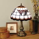 19" NCAA Virginia Tech Hokies Logo Tiffany Style Table Lamp