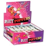 Party Poppers - Pull the string & bang-watch the streamers fly! (72 pieces per display unit). (Size 2")