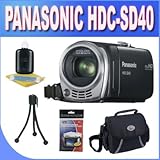 Panasonic HDC-SD40K HD SD Card Camcorder Black with Accessory Kit