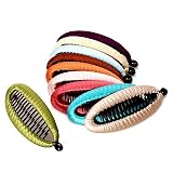 L. Erickson USA Covered Banana Clip 100% Silk Charmeuse