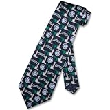 SEATTLE MARINERS SILK NeckTie MLB Baseball Men's Pattern Neck Tie