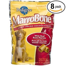 Pedigree MarroBone Snack Food for Dogs, 26-Ounce Pouches (Pack of 8)