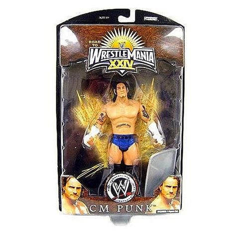 Childrens Toyshop  Toys : JAKKS WWE ROAD TO WRESTLEMANIA XXIV 24 CM PUNK WRESTLING FIGURE