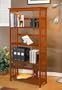 ALL SOLID WOOD Mission Style 4-Shelf Bookcase in Cherry Finished