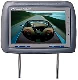 Power Acoustik HD-95GR Dual 9.5-Inch Pre-Installed Universal Headrests (Gray)
