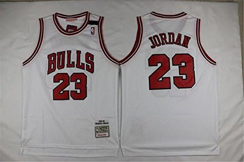 Michael Jordan Chicago Bulls #23 Jersey Throwback Swingman (M, White)