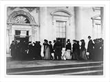Historic Print (L): General public being admitted to White House for New Year's reception