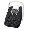 Baby's Cozy World Microfiber and Fleece Cover - Black with Khaki Dots