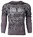 Xtreme Couture AFFLICTION Mens THERMAL T-Shirt ROT Tattoo Biker UFC