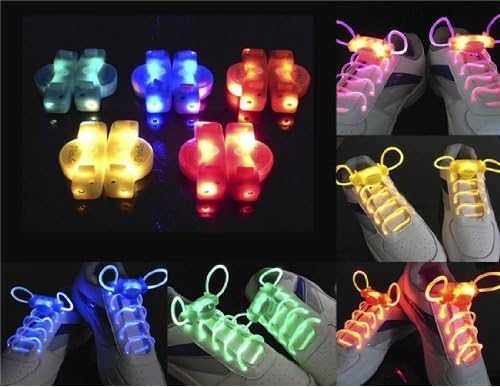 Wrui2.8mm x 80 cm 3-Mode LED Flashing Shoelaces