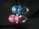24 Blue Plastic Pacifiers Baby Shower Favor 1.5 Inches Long