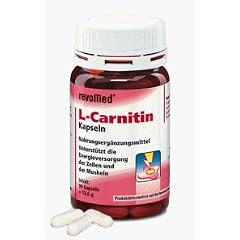 L-Carnitin Kapseln (90 St�ck) unterst�tzen die Energieversorgung der Zellen und der Muskeln