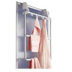 WENKO 3303100 Handtuchhalter f�r T�r und Duschkabine Compact - 4 Haken, Aluminium, 62.5 x 78 x 14.5 cm