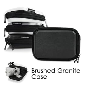 Click here to buy CaseCrown Brushed Granite (Black) Hard Cover Case for Toshiba Camileo S20 Full HD Pocket... by CaseCrown.