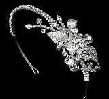 Wedding Headband with Silver Crystal & Rhinestone 747