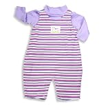 Mulberribush - Infant Girls 2 Piece Long Sleeve Coverall Set, Lavender