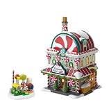 Department 56 North Pole Annual "Celebrate The Holiday" Limited to 2010 Peppermint Pete Lit House and Figurine Set