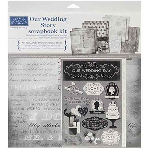 Black and White Scrapbook Paper •
