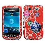 BlackBerry 9800 Torch Red with Color Christmas Xmas Ornaments Blalls Silver ....