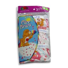 Fruit Of The Loom - Girls 3 Pair Pack Care Bears Briefs, Multi
