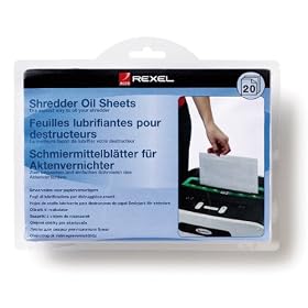Rexel Oil Sheets in Envelope Design for for Monthly Even Lubrication of Shredder Ref 2101949 [Pack 20] (2101949)