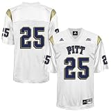 adidas Pittsburgh Panthers #25 White Replica Football Jersey