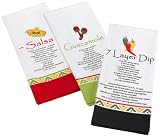 DII Caliente Printed Recipe Dishtowel Set of 3