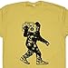 Bigfoot Shirt Funny Shirts for Men Women Boys Cool Sasquatch T Shirt Retro Record Player Tshirt Silly Big Foot Graphic Tee