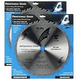 Shark Pro-series (2 Pack) 12 inch 32 Teeth Carbide 1 arbor hole ATB Thin Kerf Circular Saw Blade PROMO