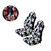 A Set of 5 Pc. Universal-fit Hawaiian Front Bucket Seat Cover, Steering Wheel Cover and Shoulder Harness Pressure Relief Cover - Blue Hawaii Hibiscus Floral Print