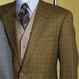 Italian Wool Brown Windowpane Sportcoat