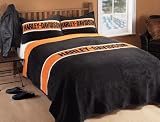 Harley - Davidson Striped Bed Blanket